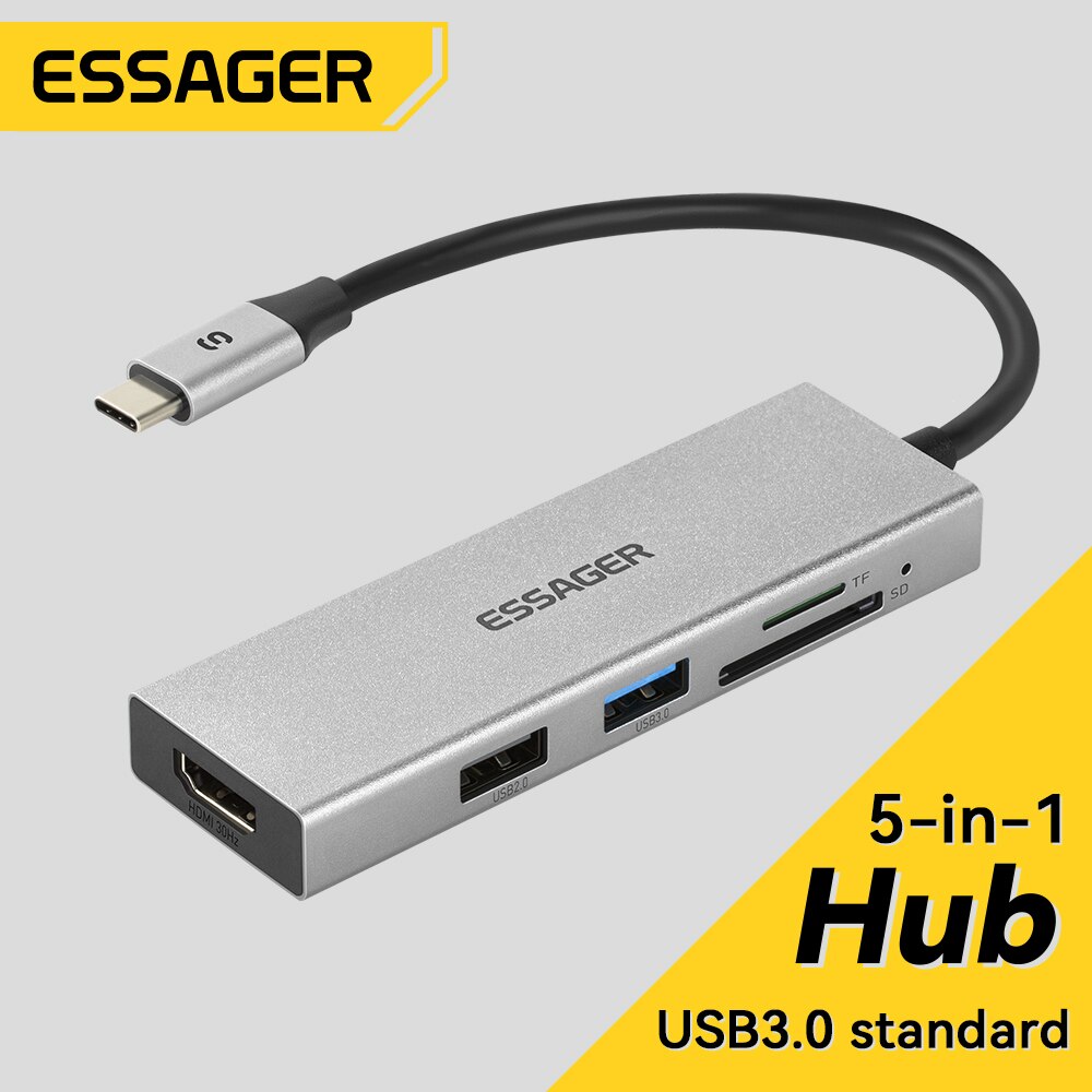 Usb C To Hdmi - Essager 5 in 1 USB C