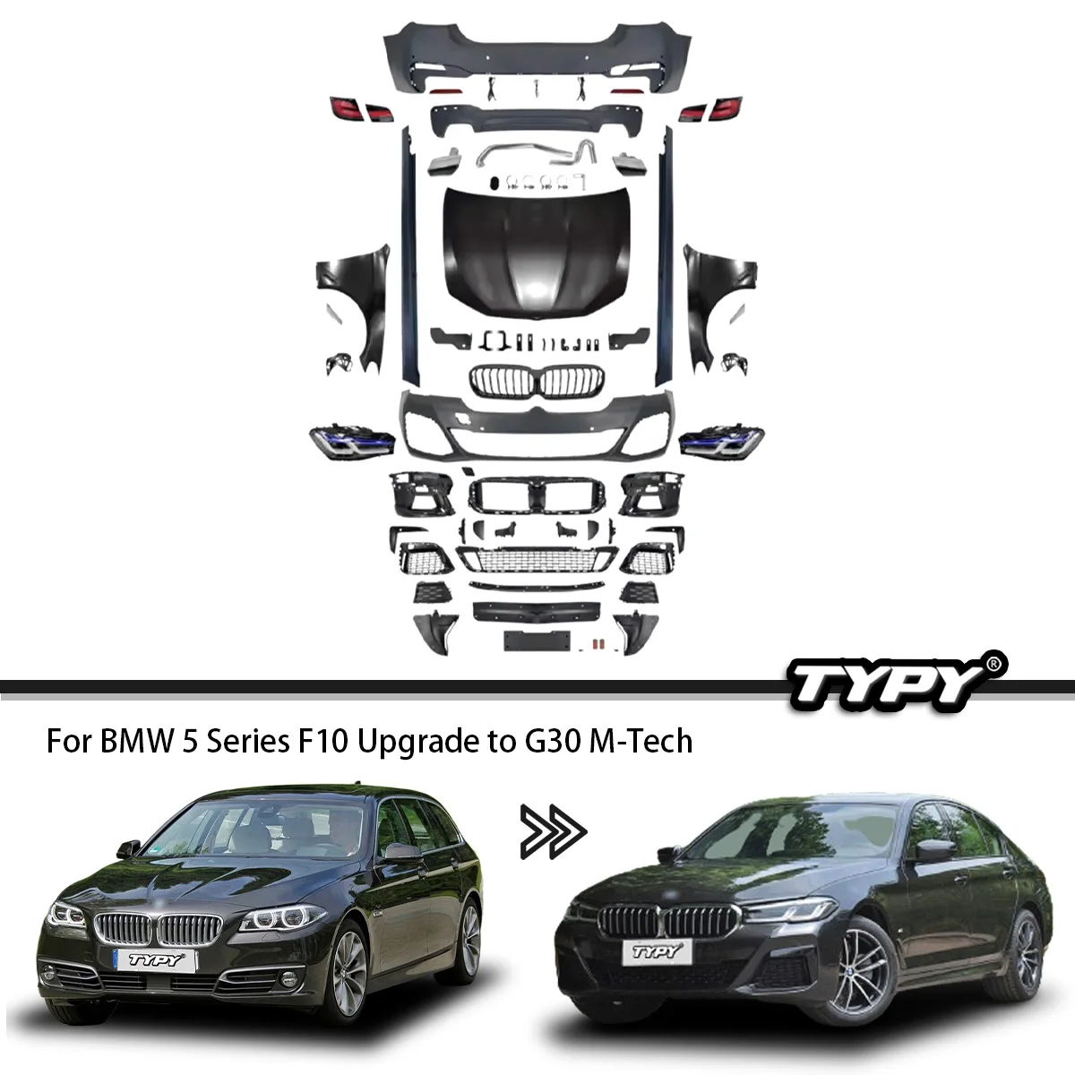 Body Kits For BMW 5 Series F10 - M Tech Accessories 评论和价格