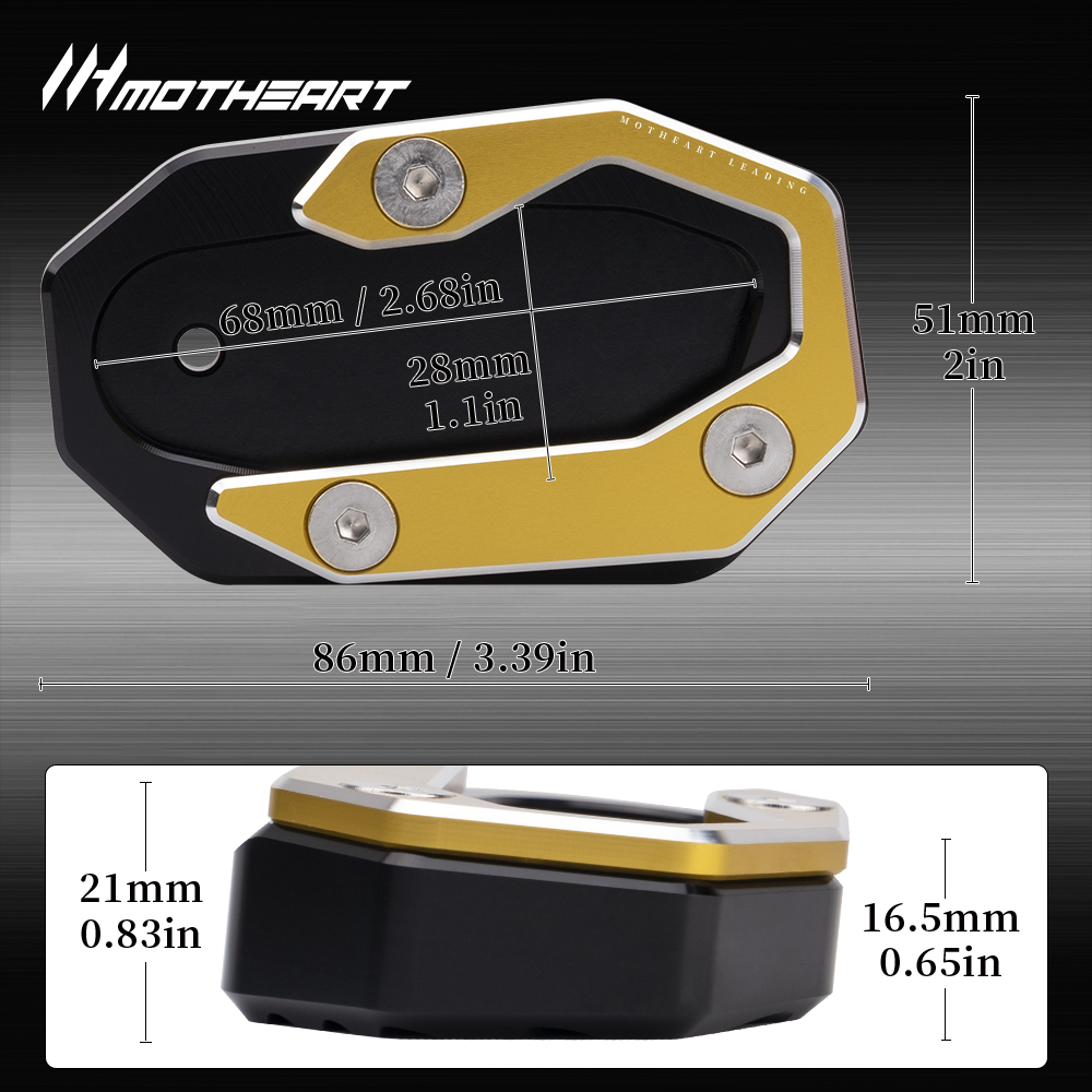Motorcycle Kickstand Foot Plat - Tech Accessories Stand 评论和价格