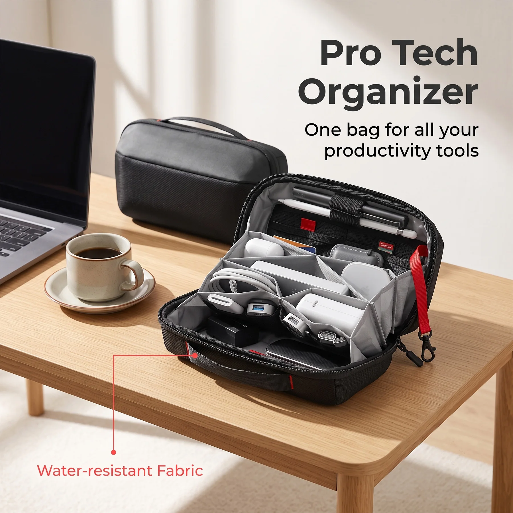 Travel Tech Organizer Pouch, W - Tech Accessories Travel 评论和价格