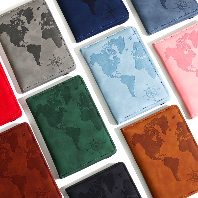 New Map Printed Passport Holde - Tech Accessories Travel 评论和价格