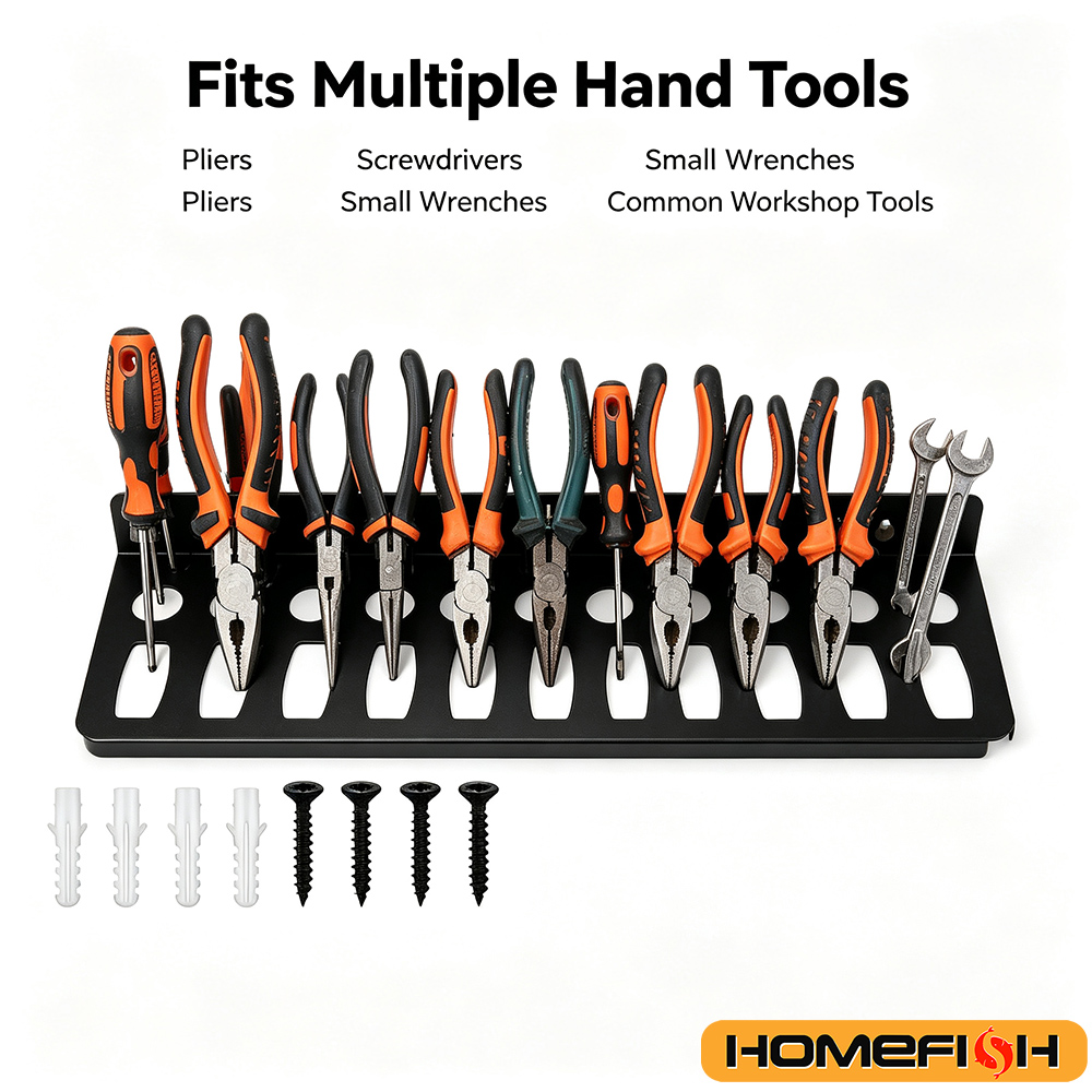 Wall Mount Tool Organizer Rack - Tech Accessories Holder 评论和价格