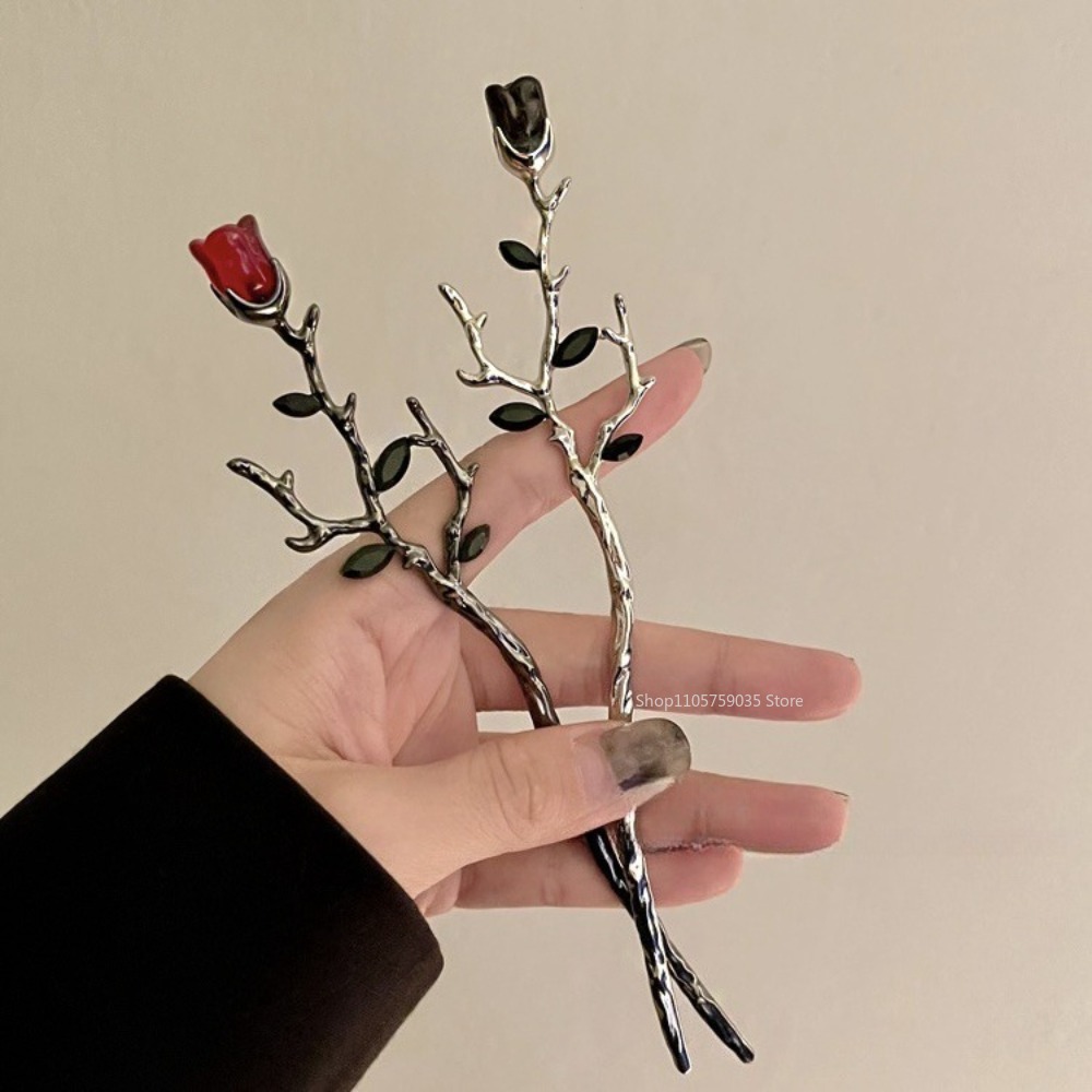 Vintage Metal Red Rose Flower  - Vintage Tech Accessories 评论和价格