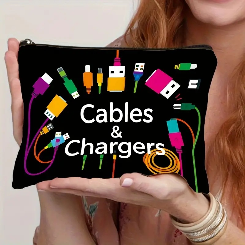Black Tech Icon Cable Organize - Tech Accessories Travel 评论和价格