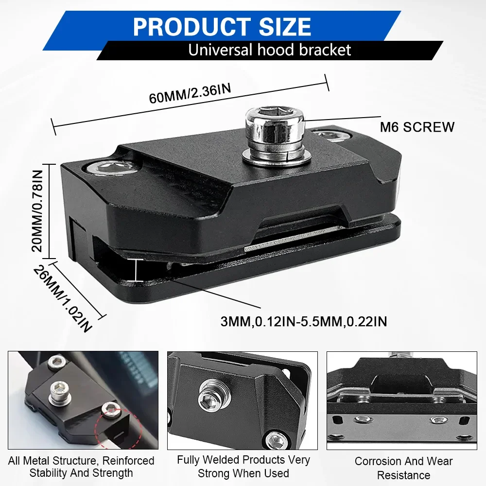 Universal 2Pcs Hood Mount Ligh - Tech Accessories Holder 评论和价格