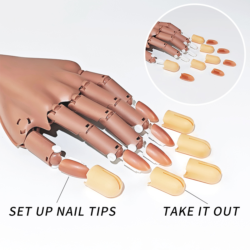 Nail Fake Practice Hand Movabl - Tech Accessories Stand 评论和价格